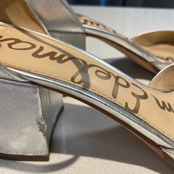 Sam Edelman silver heeled sandals - Picture 5 of 6